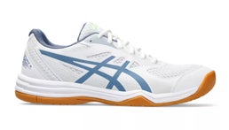 Asics Upcourt 5 GS (24) -Lasten sis&auml;pelikenk&auml; (White/Denim Blue)