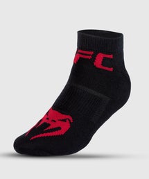 UFC Venum Authentic Fight Week 2.0 Unisex Performance Sock - Sukat - 2 paria - Musta-Punainen