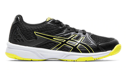 Asics Upcourt 3 -Lasten sis&auml;pelikenk&auml;, musta/keltainen